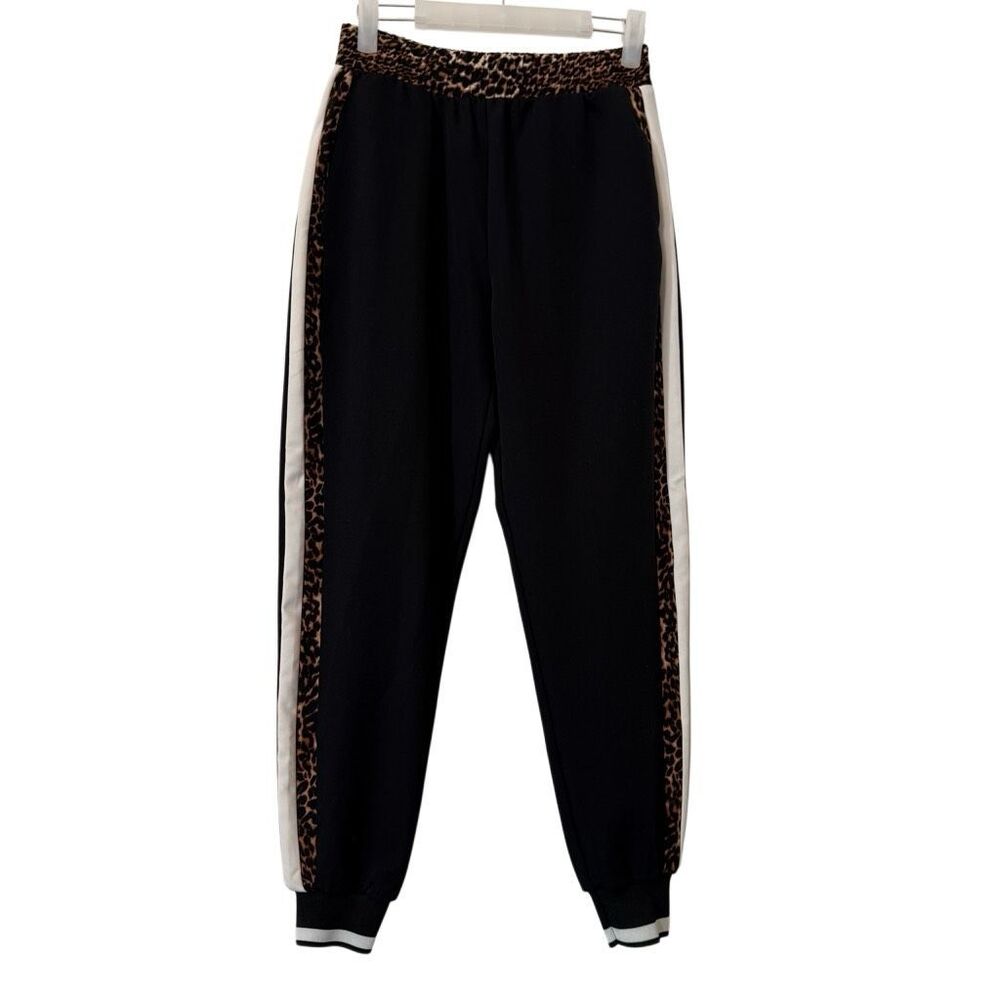 Zara Basic Elastic Waist Cheetah Print Trim Pull-… - image 2